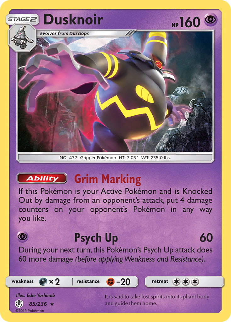 Dusknoir (85/236) [Sun & Moon: Cosmic Eclipse] | Rock City Comics