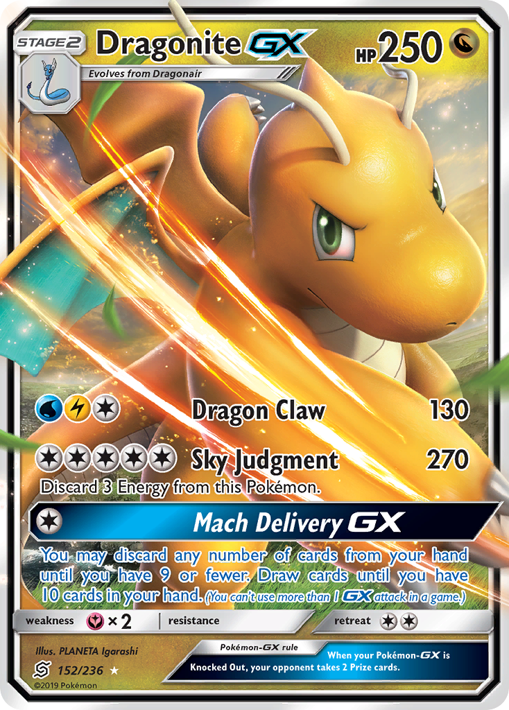 Dragonite GX (152/236) [Sun & Moon: Unified Minds] | Rock City Comics