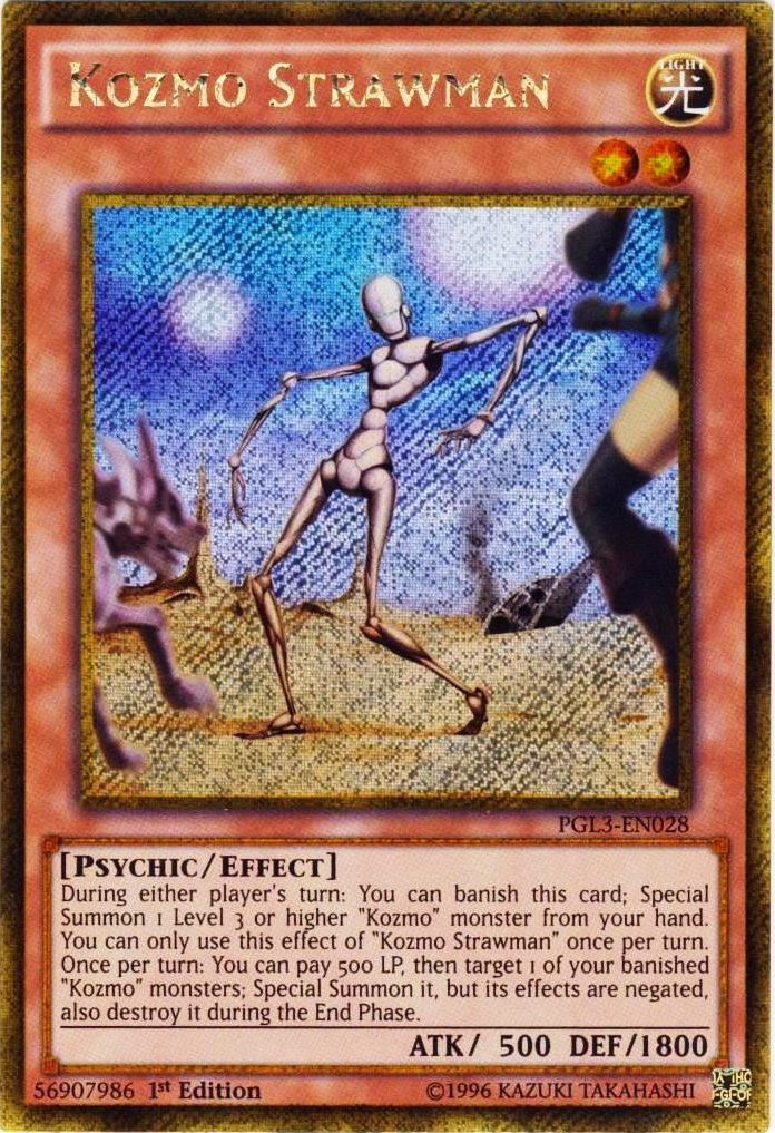 Kozmo Strawman [PGL3-EN028] Gold Secret Rare | Rock City Comics