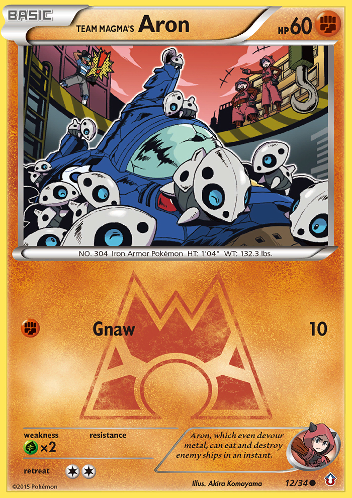 Team Magma's Aron (12/34) [XY: Double Crisis] | Rock City Comics