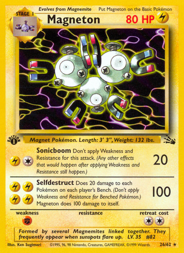 Magneton (26/62) [Fossil 1st Edition] | Rock City Comics