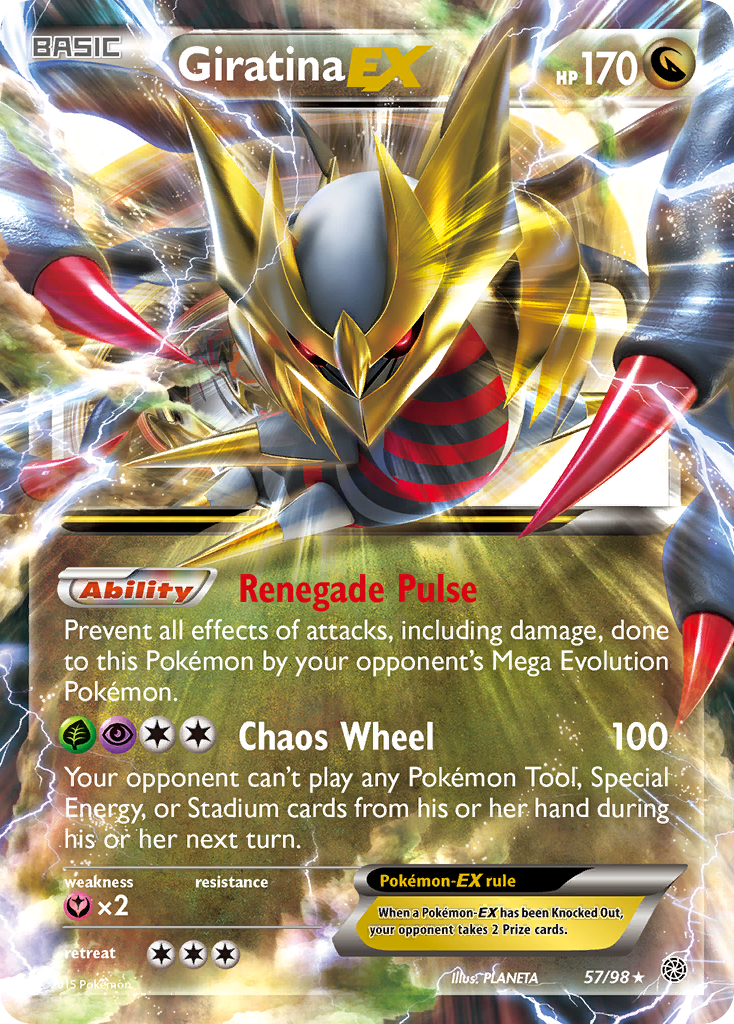 Giratina EX (57/98) [XY: Ancient Origins] | Rock City Comics