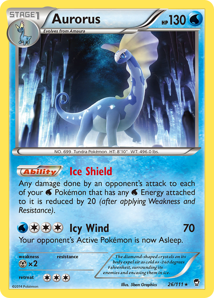 Aurorus (26/111) [XY: Furious Fists] | Rock City Comics