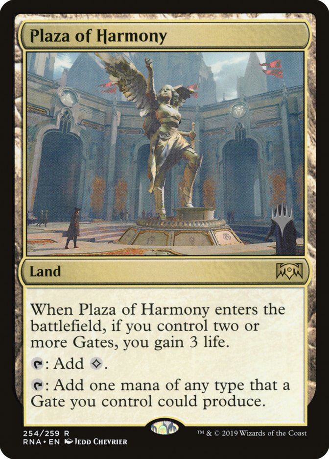 Plaza of Harmony (Promo Pack) [Ravnica Allegiance Promos] | Rock City Comics