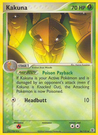 Kakuna (36/112) [EX: FireRed & LeafGreen] | Rock City Comics