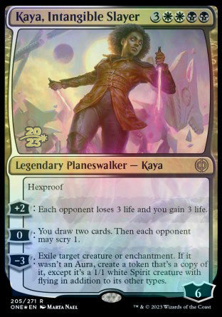 Kaya, Intangible Slayer [Phyrexia: All Will Be One Prerelease Promos] | Rock City Comics