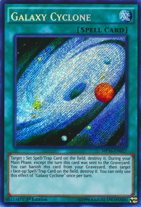 Galaxy Cyclone [MP16-EN027] Secret Rare | Rock City Comics