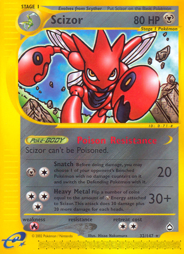 Scizor (32/147) [Aquapolis] | Rock City Comics