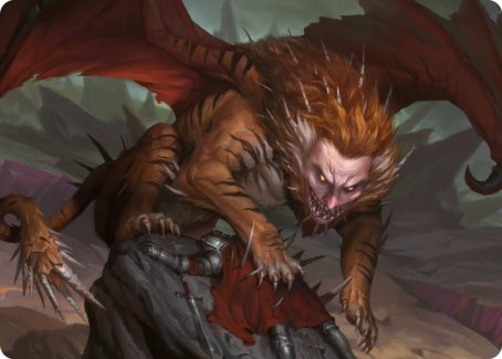 Manticore Art Card [Dungeons & Dragons: Adventures in the Forgotten Realms Art Series] | Rock City Comics