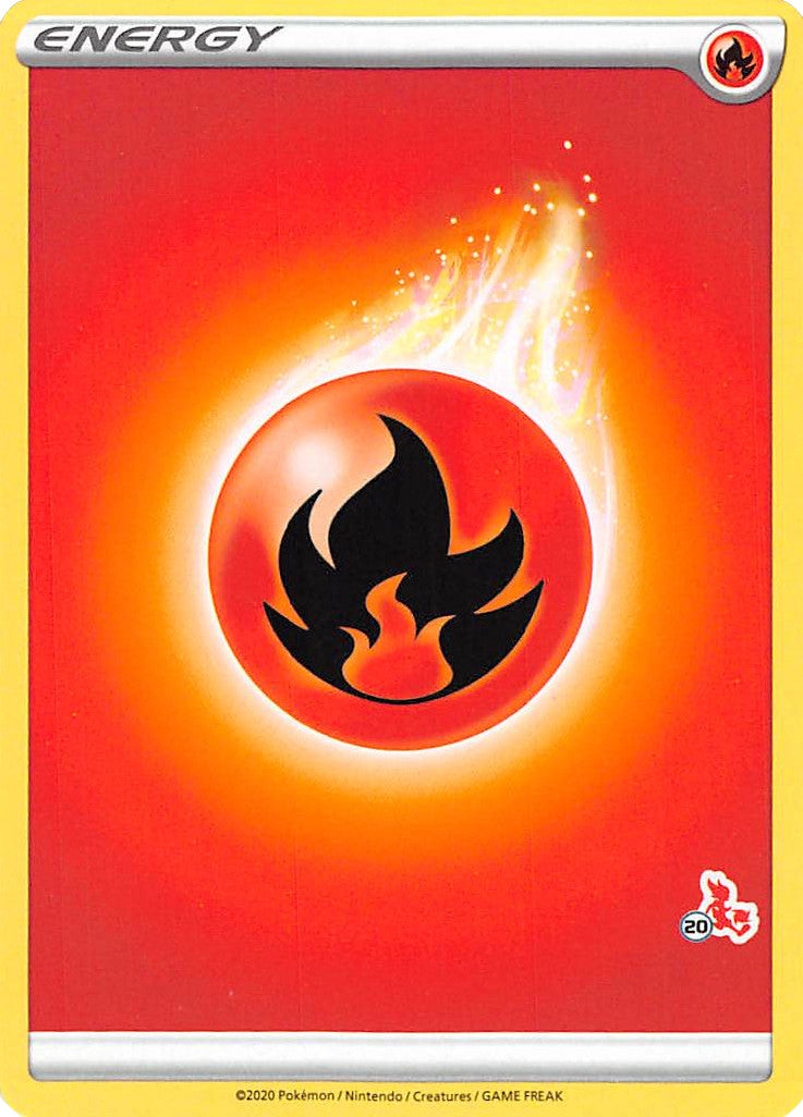 Fire Energy (Cinderace Stamp #20) [Battle Academy 2022] | Rock City Comics