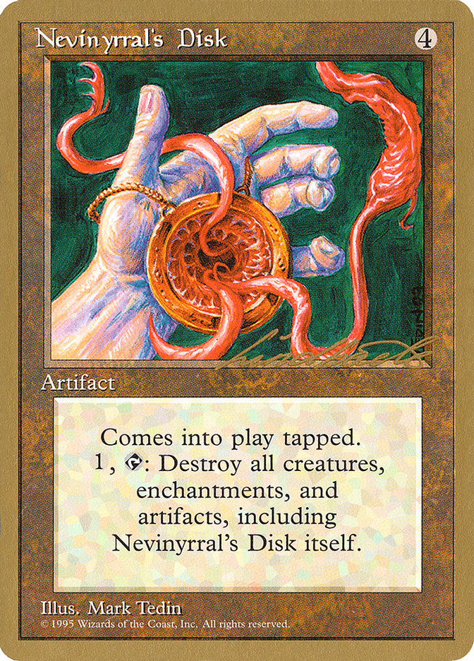 Nevinyrral's Disk (Leon Lindback) [Pro Tour Collector Set] | Rock City Comics
