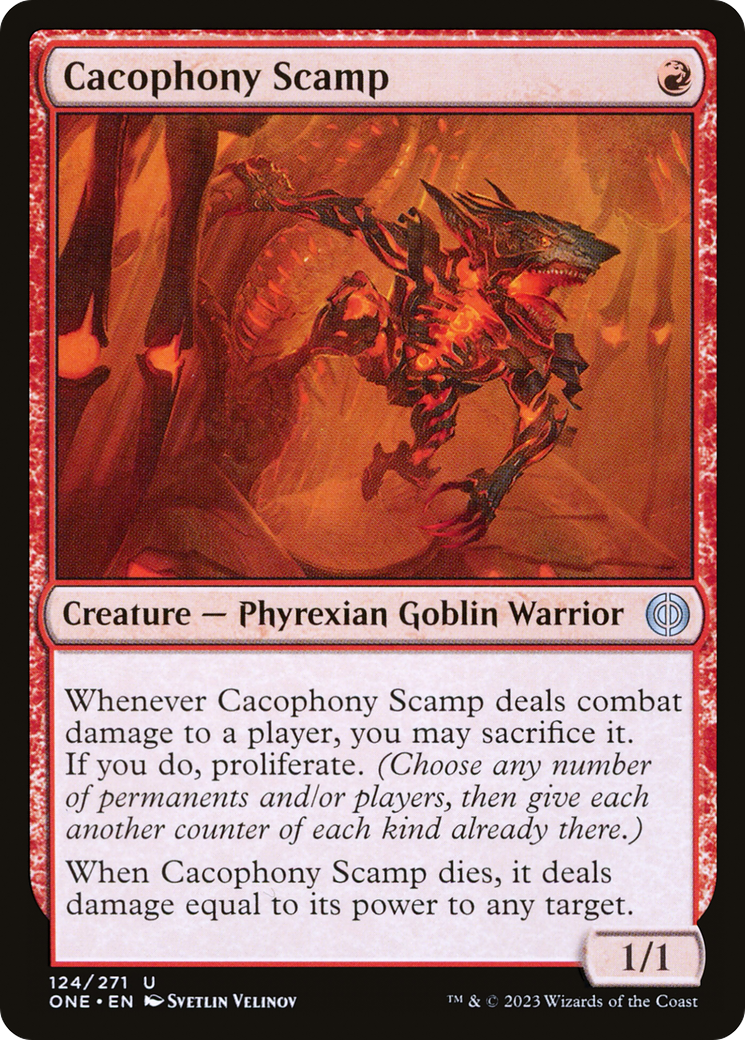 Cacophony Scamp [Phyrexia: All Will Be One] | Rock City Comics