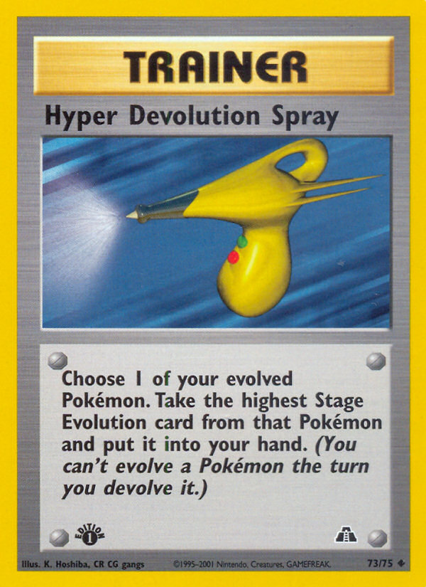 Hyper Devolution Spray (73/75) [Neo Discovery 1st Edition] | Rock City Comics