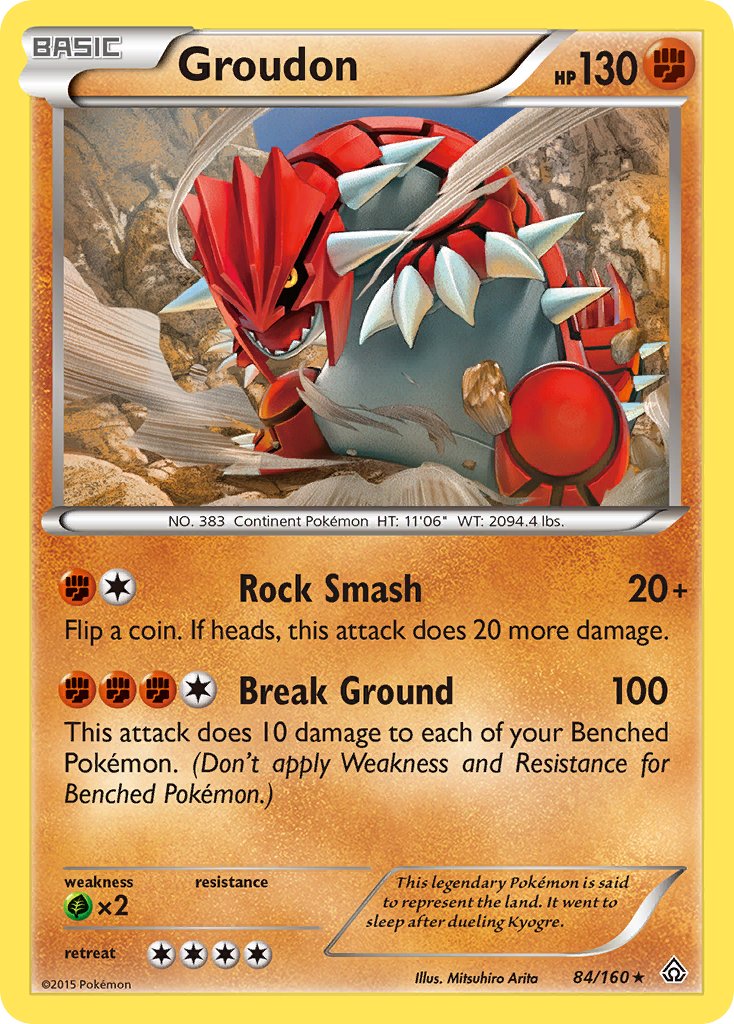 Groudon (84/160) (Theme Deck Exclusive) [XY: Primal Clash] | Rock City Comics