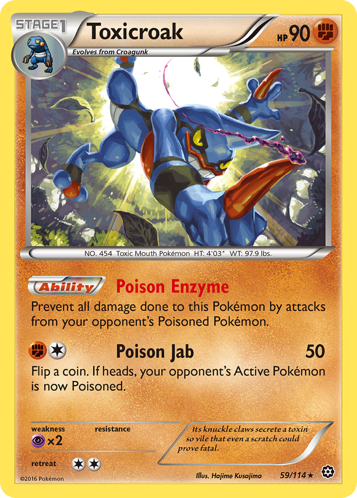 Toxicroak (59/114) [XY: Steam Siege] | Rock City Comics