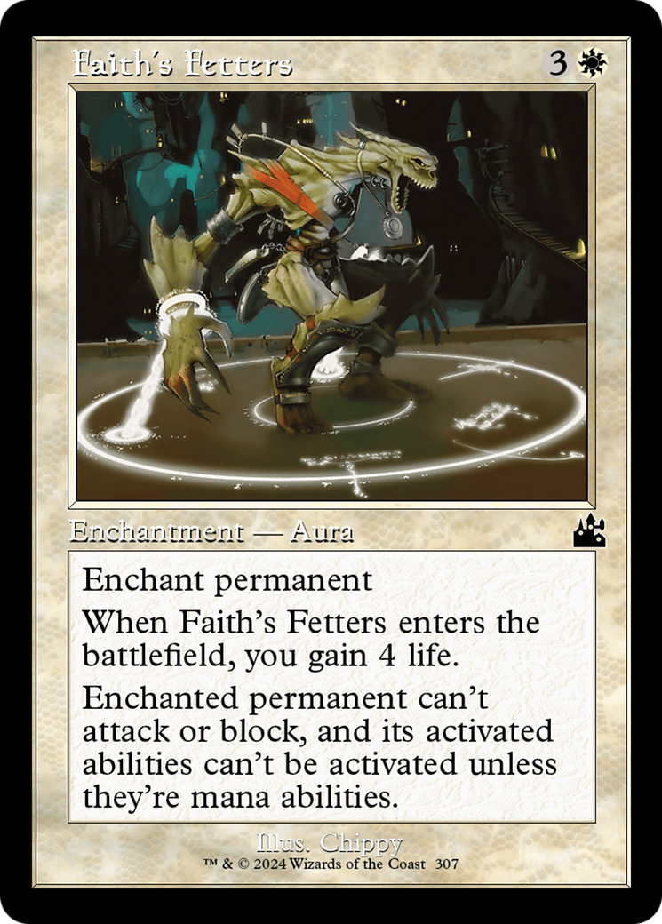 Faith's Fetters (Retro Frame) [Ravnica Remastered] | Rock City Comics