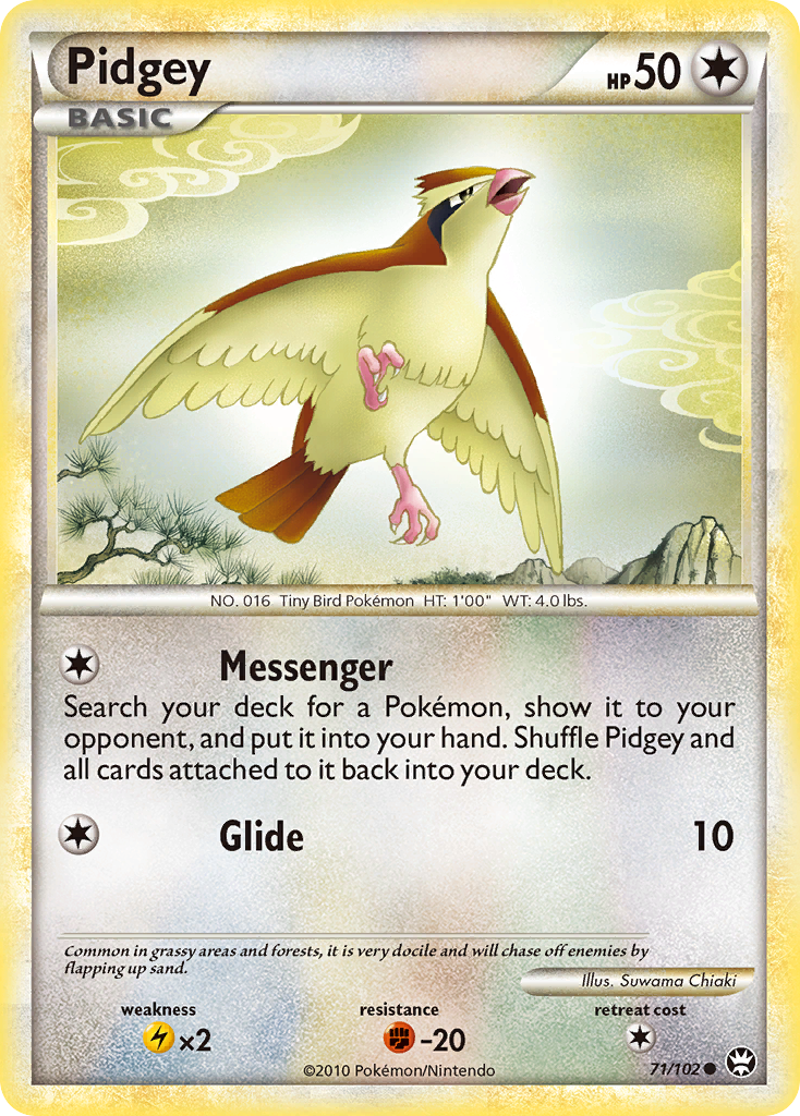 Pidgey (71/102) [HeartGold & SoulSilver: Triumphant] | Rock City Comics