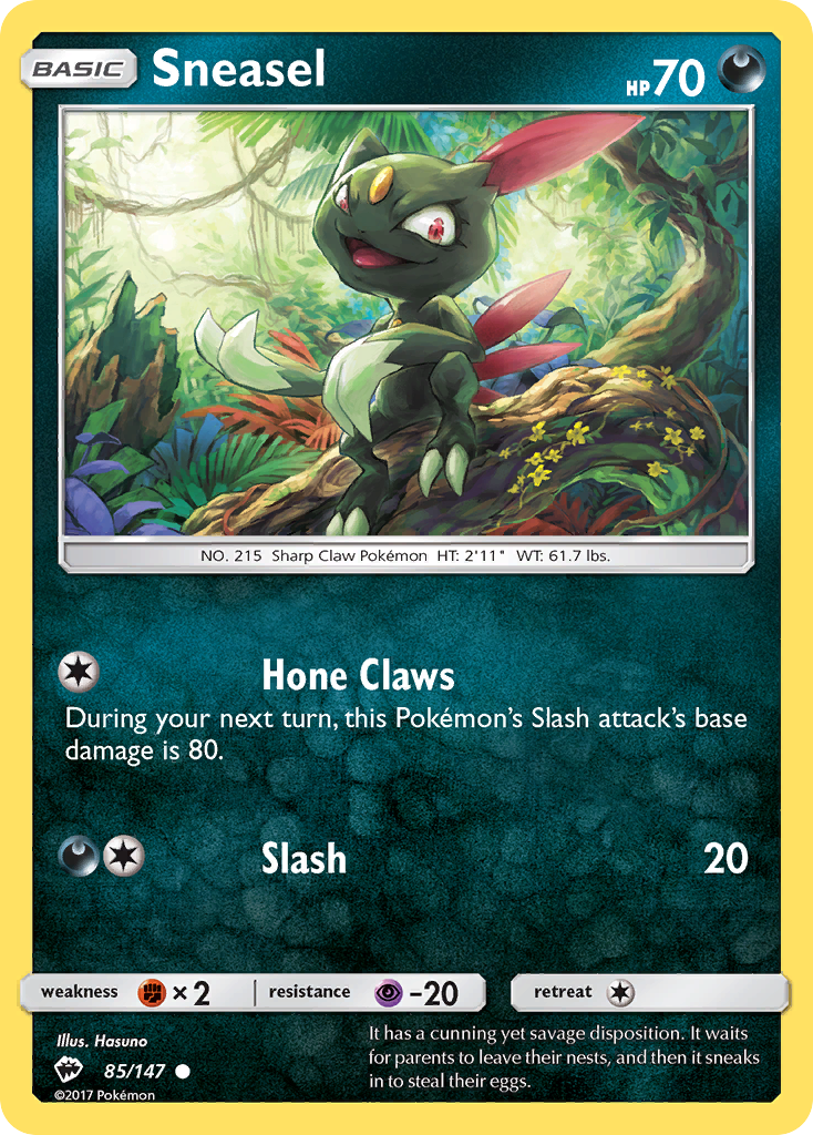 Sneasel (85/147) [Sun & Moon: Burning Shadows] | Rock City Comics