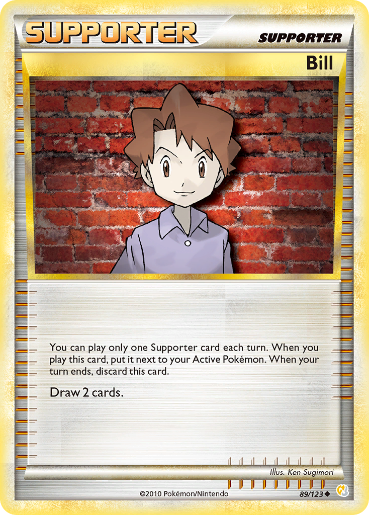 Bill (89/123) [HeartGold & SoulSilver: Base Set] | Rock City Comics