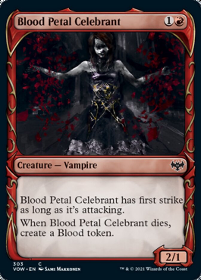 Blood Petal Celebrant (Showcase Fang Frame) [Innistrad: Crimson Vow] | Rock City Comics