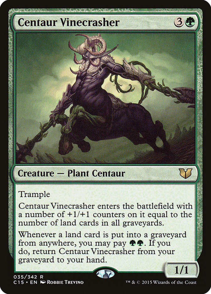 Centaur Vinecrasher [Commander 2015] | Rock City Comics