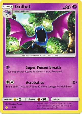 Golbat (6/30) [Sun & Moon: Trainer Kit - Alolan Raichu] | Rock City Comics