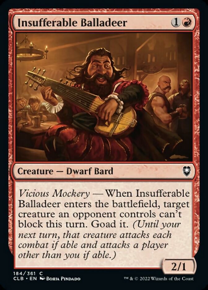 Insufferable Balladeer [Commander Legends: Battle for Baldur's Gate] | Rock City Comics
