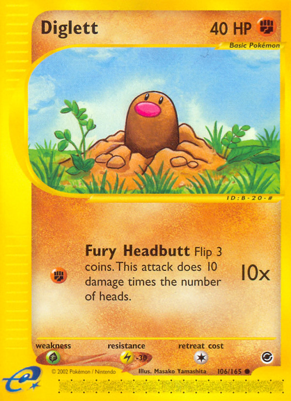 Diglett (106/165) [Expedition: Base Set] | Rock City Comics