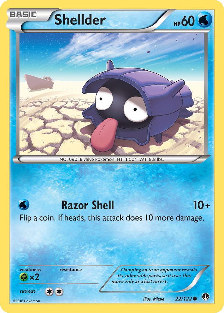 Shellder (22/122) [XY: BREAKpoint] | Rock City Comics