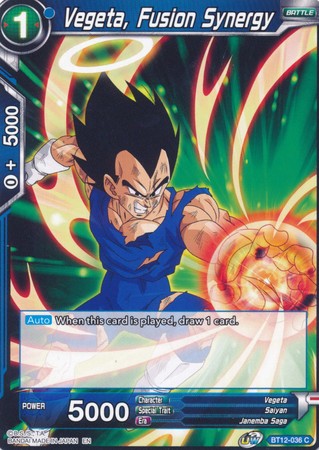 Vegeta, Fusion Synergy [BT12-036] | Rock City Comics