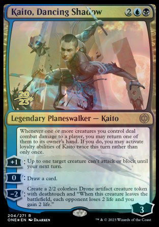 Kaito, Dancing Shadow [Phyrexia: All Will Be One Prerelease Promos] | Rock City Comics