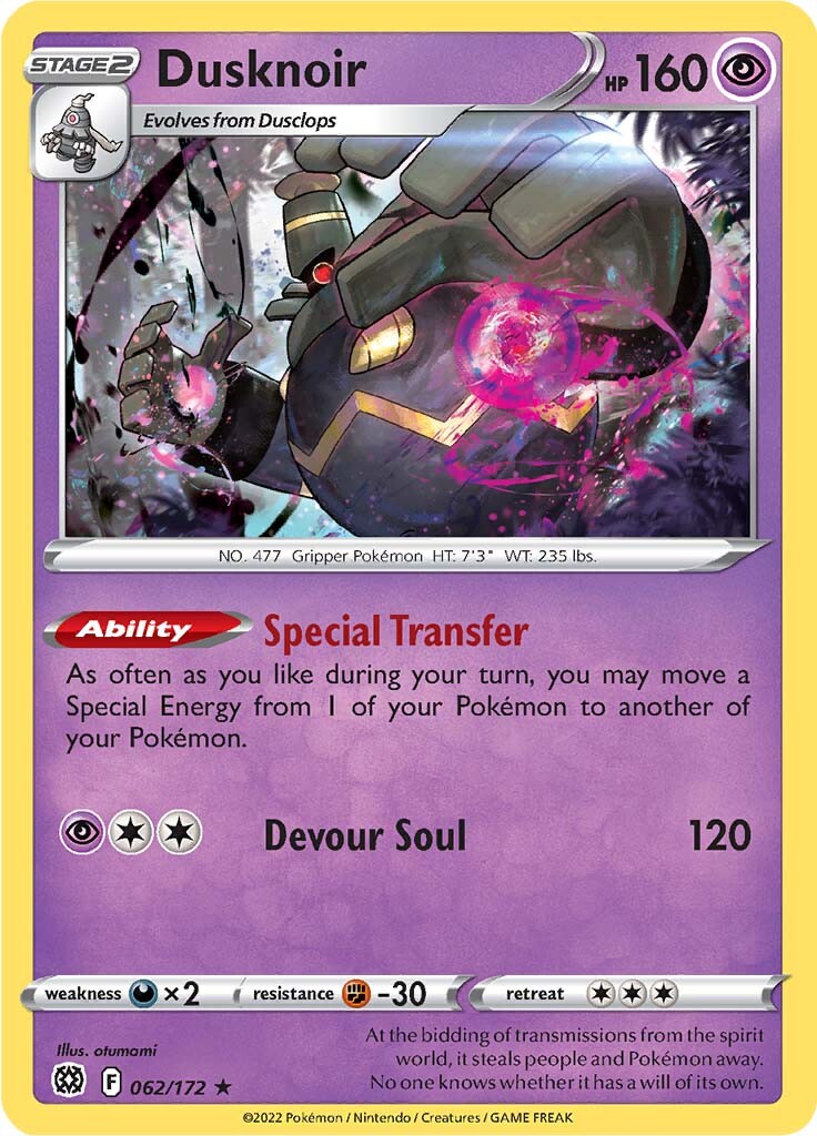 Dusknoir (062/172) [Sword & Shield: Brilliant Stars] | Rock City Comics