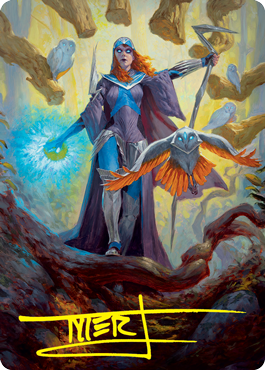 Kasmina, Enigma Sage Art Card (Gold-Stamped Signature) [Strixhaven: School of Mages Art Series] | Rock City Comics