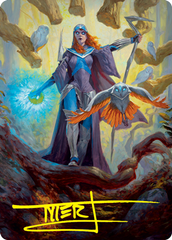 Kasmina, Enigma Sage Art Card (Gold-Stamped Signature) [Strixhaven: School of Mages Art Series] | Rock City Comics