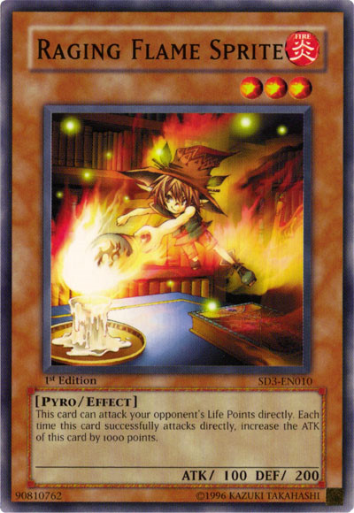 Raging Flame Sprite [SD3-EN010] Common | Rock City Comics