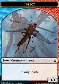 Insect // Warrior Double-sided Token [Hour of Devastation Tokens] | Rock City Comics