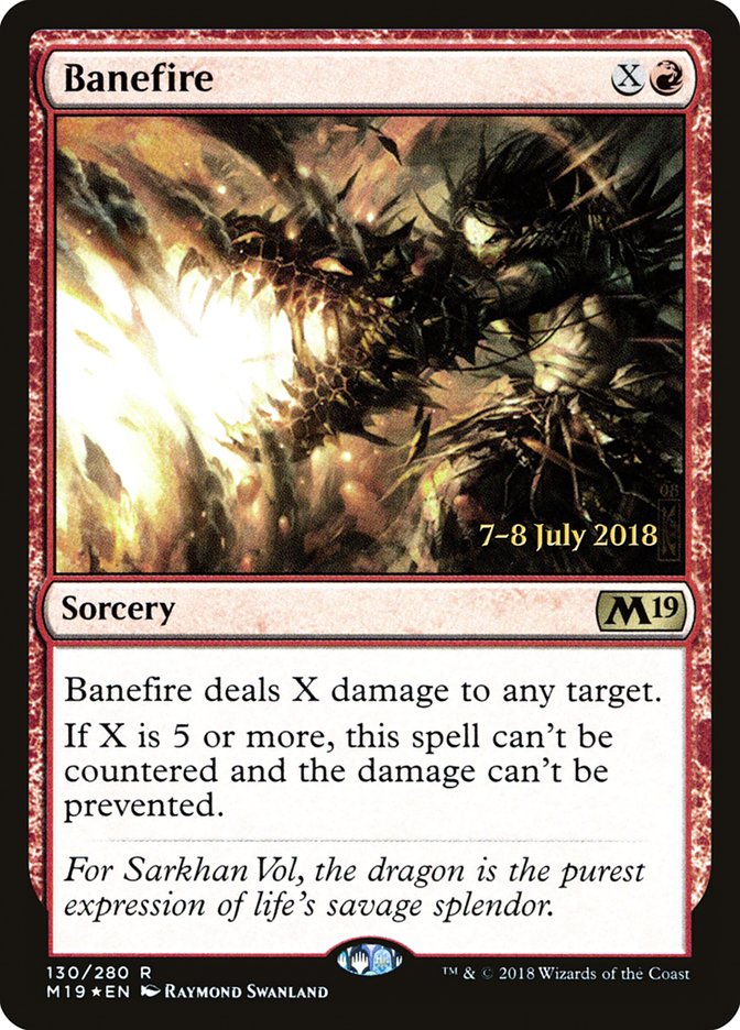 Banefire  [Core Set 2019 Prerelease Promos] | Rock City Comics