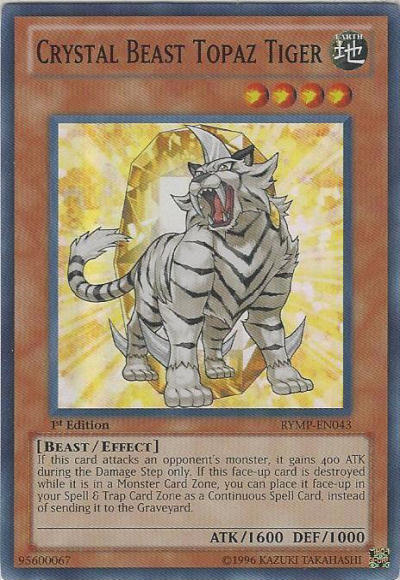 Crystal Beast Topaz Tiger [RYMP-EN043] Super Rare | Rock City Comics