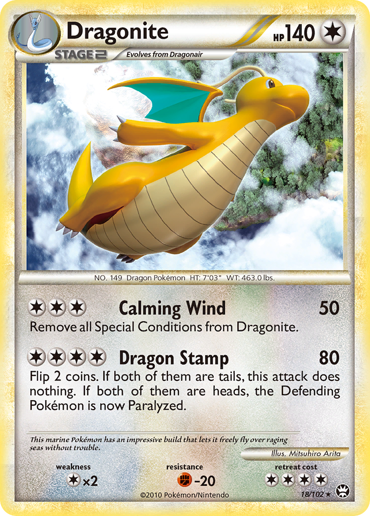 Dragonite (18/102) [HeartGold & SoulSilver: Triumphant] | Rock City Comics