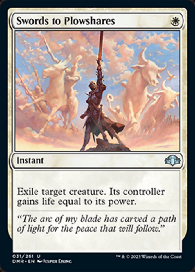 Swords to Plowshares [Dominaria Remastered] | Rock City Comics