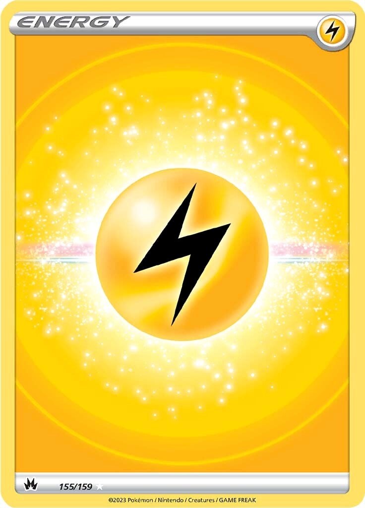 Lightning Energy (155/159) (Texture Full Art) [Sword & Shield: Crown Zenith] | Rock City Comics