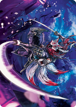 Blade-Blizzard Kitsune Art Card [Kamigawa: Neon Dynasty Art Series] | Rock City Comics