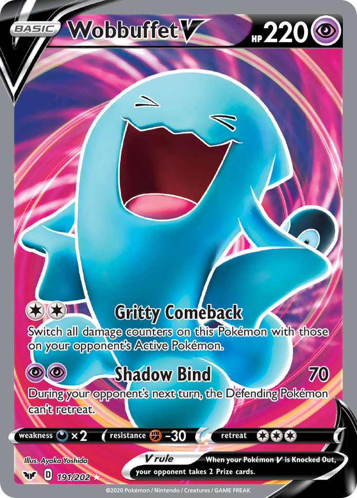 Wobbuffet V (191/202) [Sword & Shield: Base Set] | Rock City Comics