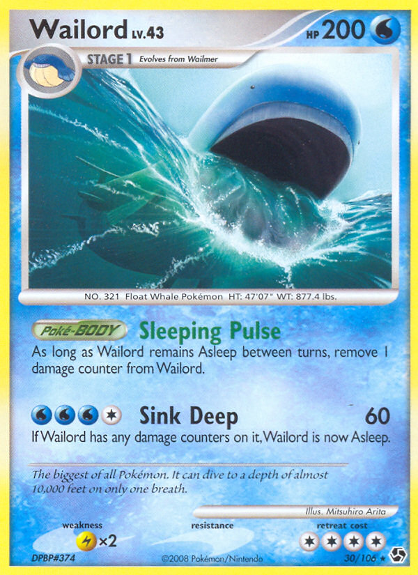 Wailord (30/106) [Diamond & Pearl: Great Encounters] | Rock City Comics