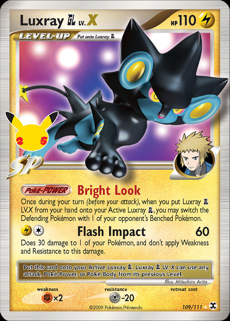 Luxray GL LV.X (109/111) [Celebrations: 25th Anniversary - Classic Collection] | Rock City Comics