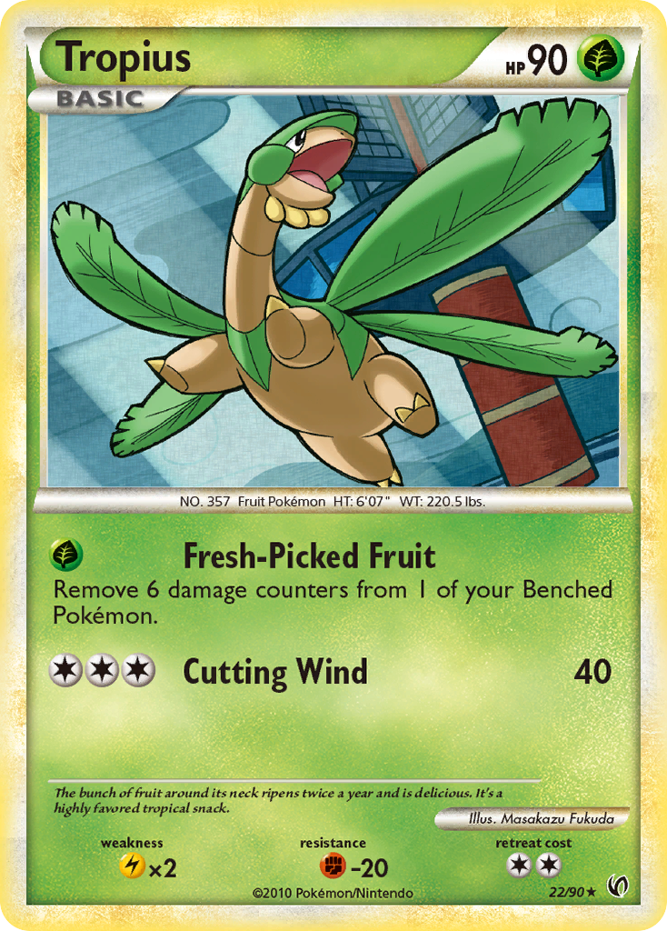 Tropius (22/90) [HeartGold & SoulSilver: Undaunted] | Rock City Comics