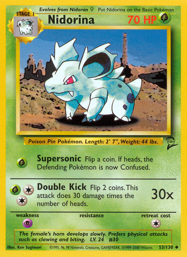 Nidorina (53/130) [Base Set 2] | Rock City Comics