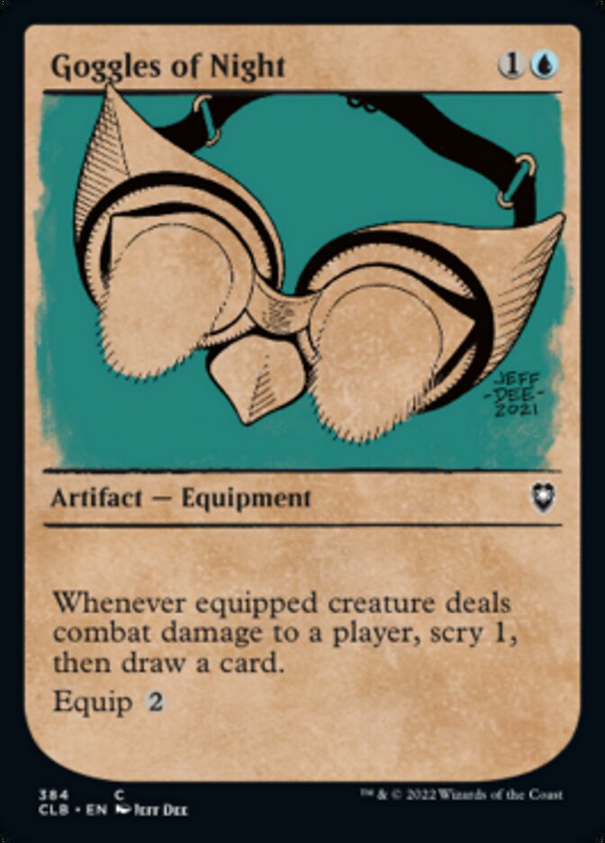 Goggles of Night (Showcase) [Commander Legends: Battle for Baldur's Gate] | Rock City Comics