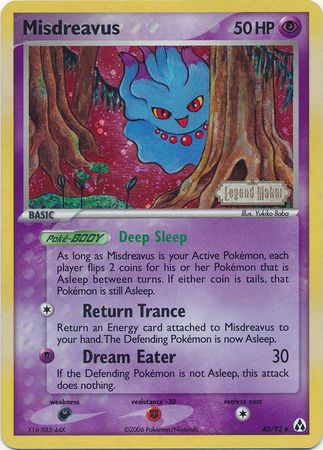 Misdreavus (40/92) (Stamped) [EX: Legend Maker] | Rock City Comics