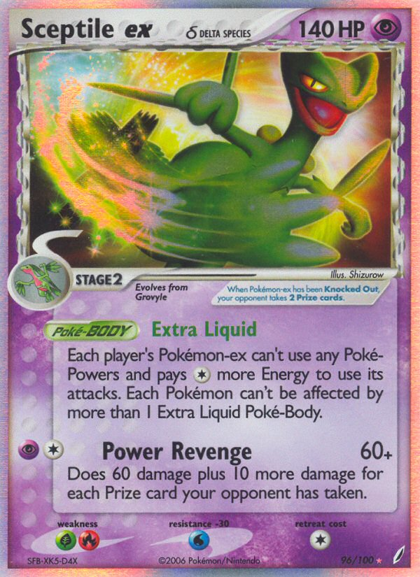 Sceptile ex (96/100) (Delta Species) [EX: Crystal Guardians] | Rock City Comics